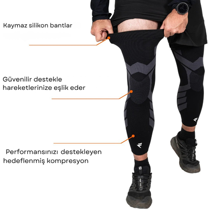 HalHike Profesyonel Dizler ve Bacaklar için Yazlık Kompresyon Desteği