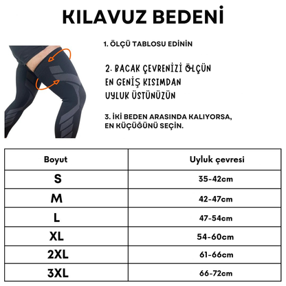 HalHike Profesyonel Dizler ve Bacaklar için Yazlık Kompresyon Desteği