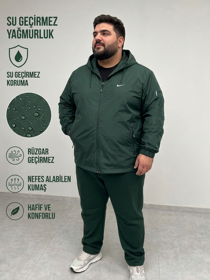 Erkek Su Geçirmez Yağmurluk - Rüzgar Geçirmez Hafif Outdoor Yağmur Korumalı